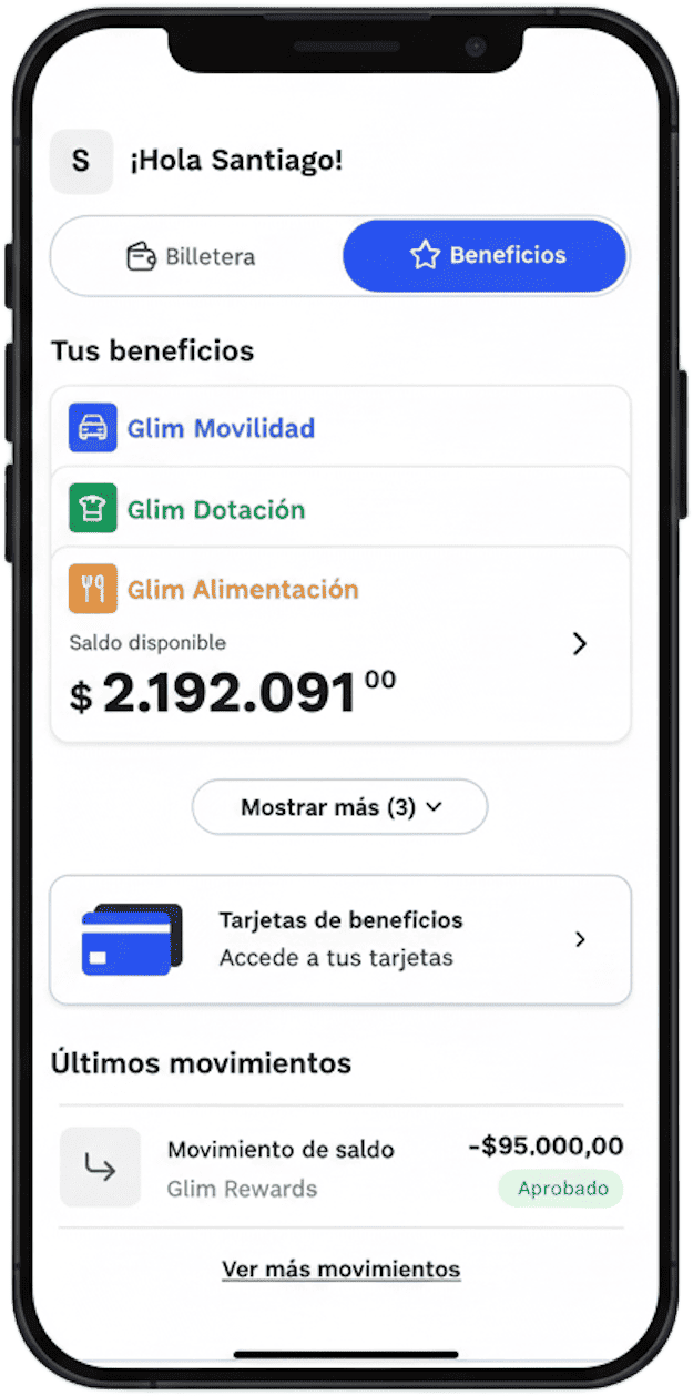 Glim App Interface